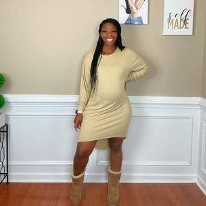 Long Sleeve High Low Dress